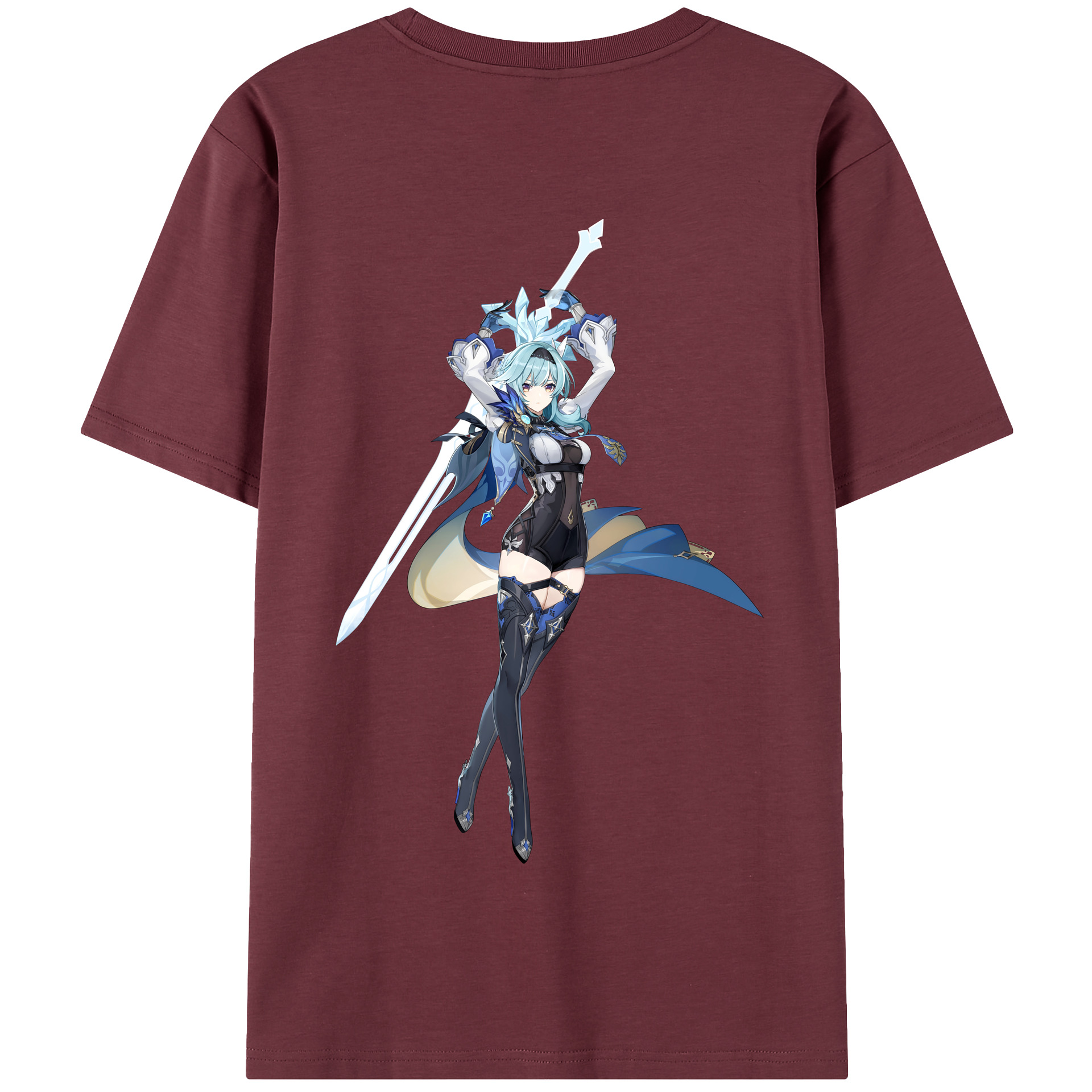 げんし神 优菈 ゆうら genshin Yūra 綿100％半袖Tシャツ（背面プリント）